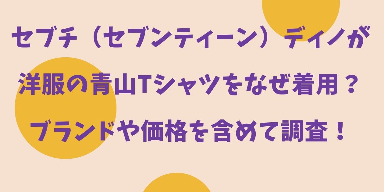 セブチ セブンティーン ディノが洋服の青山tシャツをなぜ着用 ブランドや価格を セブチ セブンティーン ディノが洋服の青山tシャツをなぜ着用 ブランドや価格を